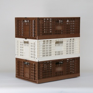 Nhiệm Vụ Nặng Nề Có Thể Gập Lại Lưới Thùng Đóng Mở Nhựa Container Với Nắp Cho Hậu Cần Kho Và Trang Trại Sản Xuất - Product Image 6