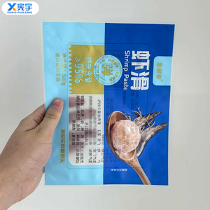 Bolsa de Plástico para Envasado de Alimentos Congelados con Logotipo Personalizado, Bolsa de Vacío Laminada a Prueba de Fugas de PE y Nailon para Mariscos, Camarones, Vieiras, Calamares, Salmón - Product Image 6