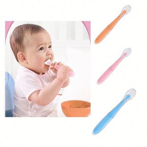 Cuchara de Alimentación para Bebés con Bordes Suaves y Diseño Flexible, Ideal para Regalos Promocionales para Bebés y Niños Pequeños - Product Image 1