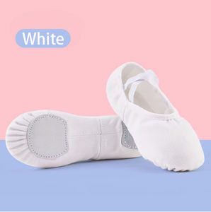 Klassische schwarze Ballerina Hausschuhe Wohnungen Ballett Braun Stretch Leinwand Balletts chuhe Tanz für Frauen und Mädchen Kinder - Product Image 5