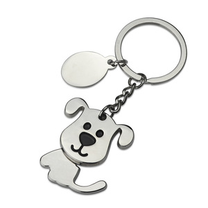 Heißer Verkauf Hochwertiger Kreativer Cartoon-Welpen-Schlüsselanhänger mit Wackelkopf aus Zinklegierung Werbegeschenk Souvenir Autoanhänger - Product Image 4