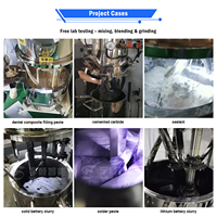 Ligne de production de mastic automatique YuShun 300L, mélangeur planétaire double, mélangeur planétaire haute viscosité
