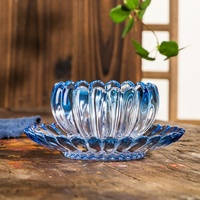 Ensemble de bols à dessert en verre soufflé à la bouche, écologiques, faits à la main, options personnalisables pour la salade de fruits, le nid d'oiseau, la soupe de trémelle