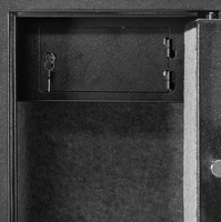 YUNLIN Armoire de rangement pour armes à feu murale en métal avec serrure électronique numérique, coffre-fort ignifuge pour la sécurité domestique, lumières LED haute visibilité
