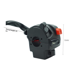 Ensemble de commutateurs de commande de guidon de moto 22 mm multifonctions : klaxon, clignotants, interrupteur d'arrêt - Product Image 3
