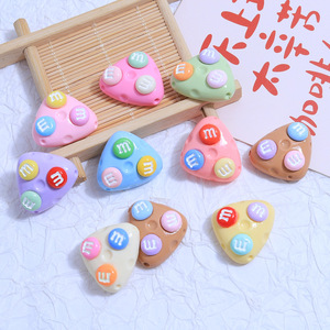 Venta Directa de Fábrica: Moldes de Resina Ecológicos Pintados a Mano con Forma Irregular para Chocolate y Queso, Abalorios Kawaii de Resina con Parte Trasera Plana para Arte, Venta al por Mayor - Product Image 4