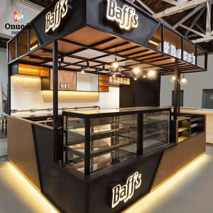 Mostradores Modernos para Cafetería con LED, Diseño Ecológico y Personalizable para Muebles de Bar y Decoración Interior de Tiendas de Té de Burbujas - Product Image 1