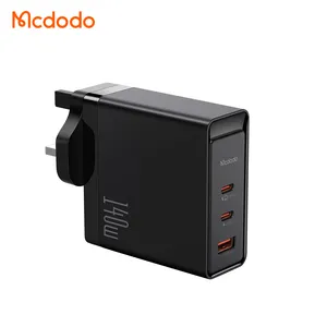 140W USB C Wall Charger 3 Ports Dual Type-C + USB 140W PD Charging USB C GaN Laptop Charger For iPhone 14 MacBook Pro MateBook