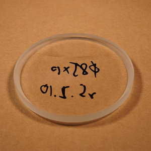 Custom Ultra-Clear Optical Vidro Temperado Lente Sólida De Alta Temperatura Resistente Formas Irregulares Perfuradas para Uso Industrial - Product Image 1