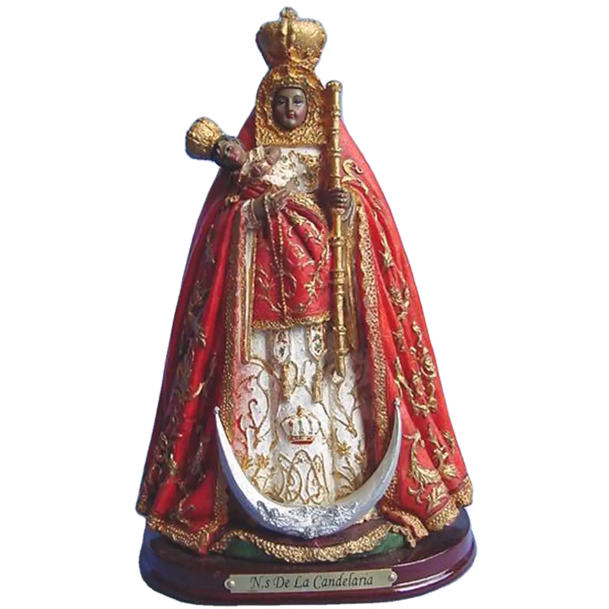 Statue de Madonna catholique religieuse en résine personnalisée pour la décoration de la maison