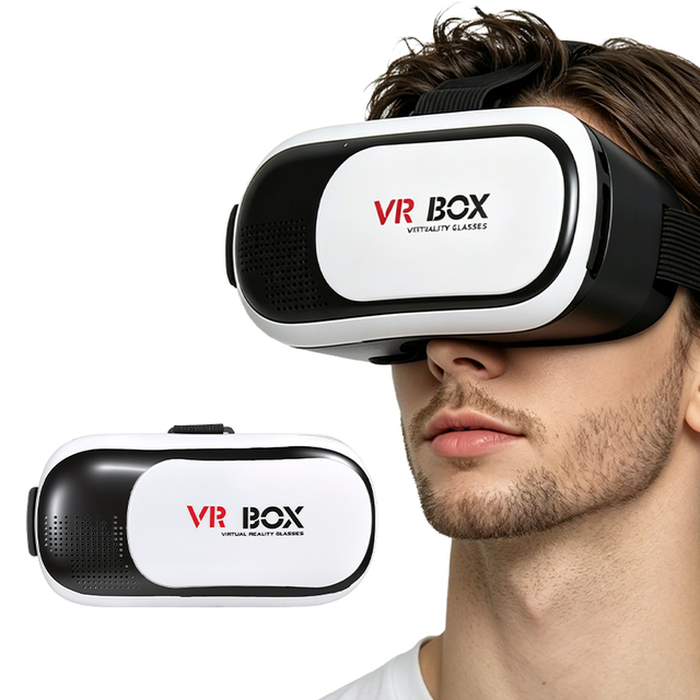 Split-Screen Multifunctional VR Headset PVC Lens Automatic VR Box Realistic Viewing Portable VR Headsets with Controller