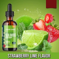 Gouttes de mousse de mer corporelle de marque privée Supplément aux herbes pour la perte de poids Huile de graines de bardane Liquide Black Bladderwrack Gummy Candy Dosage