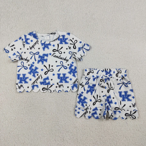 Longlv Ropa para Niñas Pequeñas, Conjunto Casual de Verano de 2 Piezas, Estampado Escolar, Pantalones Cortos con Volantes, Ropa Infantil - Product Image 6