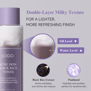<span class=keywords><strong>Tónico</strong></span> <span class=keywords><strong>Facial</strong></span> de Arroz Negro, Fórmula Personalizada OEM/ODM, Exfolia Suavemente, Controla el Exceso de <span class=keywords><strong>Grasa</strong></span>, <span class=keywords><strong>para</strong></span> <span class=keywords><strong>Piel</strong></span> con Acné - Product Image 2