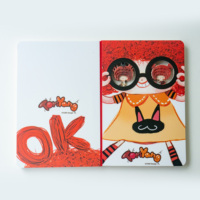 Cuaderno de dibujos animados tallados en 3D OEM personalizado diario creativo Premium regalo cultural divertido recuerdo personalizado