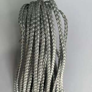 Farbig Geflochtener Gürtel, Gedrehte Seilform, PU-Lederstreifen, Dreifach Geflochtenes Handseil, Gürtelzubehör, Lederseil - Product Image 6