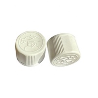 Bouchons en plastique inviolables de 28mm pour bouteilles de sirop en verre