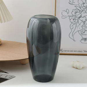 कृत्रिम नकल सिरेमिक प्लास्टिक वेज़ सफेद बड़े गोल मुंह के फूल बर्तन कंटेनर सिमुलेशन फूल सामग्री - Product Image 3