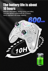 Controlador de juegos móvil inalámbrico YMX, luz RGB con Hall Rocker Vibration BT Gamepad para Switch/Steam/IOS/<span class=keywords><strong>Android</strong></span> - Product Image 3