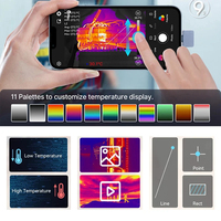 Caméra thermique InfiRay P2 Pro pour téléphone imageur thermique infrarouge réparation de Circuit PCB Test de chauffage industriel IOS