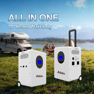 เครื่องกำเนิดไฟฟ้าพกพา AMIBA 3000w สำหรับระเบียงบ้าน  สถานีพลังงานแสงอาทิตย์  แบตเตอรี่สำรอง 4KWH พร้อมแผงโซลาร์เซลล์ - Product Image 2