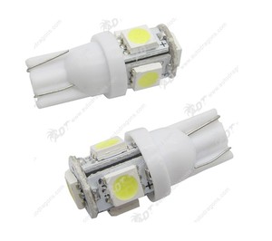 Autodragons 5050 SMD 5 Leds Luz Interior para Auto, Luz Led para Puerta de Auto T10 5smd 5050 para Espejos Retrovisores - Product Image 2