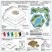 Juego de Mesa Modular Personalizado de Isla Pirata con Fichas de Madera, Juguete Educativo Familiar Colorido para Mayores de 14 Años, Índice de Flujo Personalizable