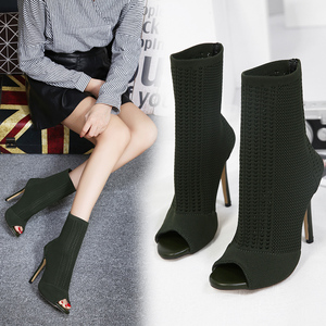 Nouvelles chaussettes élastiques pour bottes, chaussures pour femmes, printemps et hiver 2024, tailles 35-42 - Product Image 4