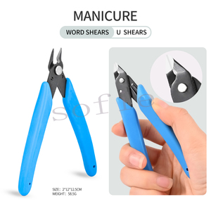 17 Styles Faux Ongles Clipper Type Spécial U Word Cut Faux Ongles Conseils Couper Manucure <span class=keywords><strong>Pince</strong></span> Clippers Nail Rhinestone Removal Pliers - Product Image 6