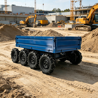 Robot de transport GPS télécommandé en acier, nouveau véhicule de transport à benne basculante, chargeuse sur roues YQ-1200 haute efficacité pour usine de boissons