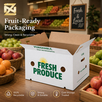 Muestra Gratuita de Caja de Cartón Corrugado para Frutas y Verduras, Impresa, para Envío de Plátanos Frescos