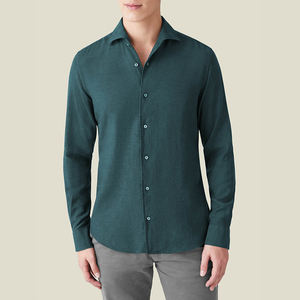 Camisa informal de algodón blanco de manga larga con botones, camisa de vestir formal de alta calidad, camisas ajustadas para hombre/ - Product Image 5