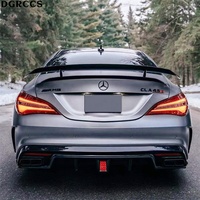 Pour mercedes-benz CLA W117 C117 2013-2019 PK style fibre de carbone lèvre arrière diffuseur arrière lèvre de pare-chocs