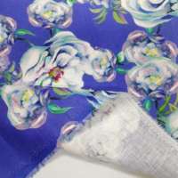 Kain Linen Tenun Organik Ramah Lingkungan Warna Biru Polos Motif Bunga Besar 100% Linen untuk Gaun Wanita dan Anak Perempuan, Kemeja Setengah Panjang