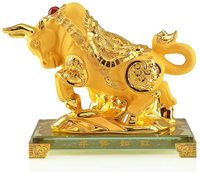 2025 résine Feng Shui Statue maison bureau singe vache bureau décoration zodiaque Statue sable doré Collection cadeau Collection