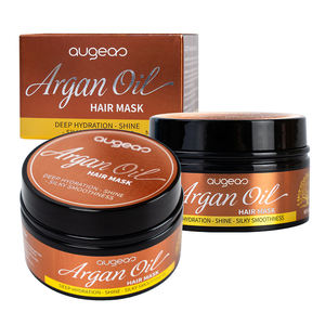 Masque capillaire professionnel réparateur et adoucissant à l'huile de coco, au collagène, à la kératine et à l'huile d'argan pour cheveux bouclés et abîmés - Product Image 1