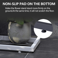 Jinsheng Support de pot de fleur en métal noir 6-7 couches Support de plante en forme d'arbre blanc pour les balcons de la maison et le jardin