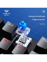 Wolvespider S2022 Set Mouse Mekanik Berkabel Edisi Esports RGB Blue Switches USB Human Engineering Gaming Peripherals PC