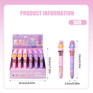 Penna multifunzione a 10 colori sirenetta - Product Image 4