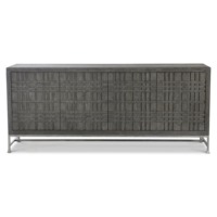 Buffet haut de gamme pour appartement familial, meuble d'intérieur moderne en bois gravé