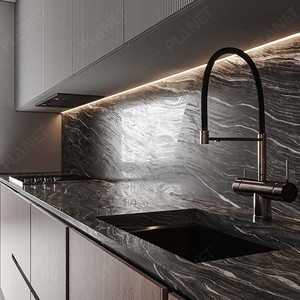 Nuevo diseño de encimera LED en forma de L, mesa de barra para armario de cocina - Product Image 4
