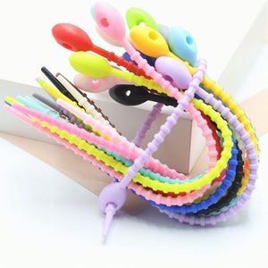 สายรัดซิลิโคนหลากสี DIY พวงกุญแจ จี้กระเป๋า เชือกแขวนสำหรับกล่องสุ่ม - Product Image 4