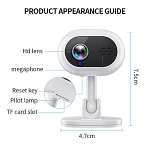 El más nuevo Baby Home Monitor <span class=keywords><strong>A4</strong></span> 1080P HD WiFi Cámara de vigilancia inteligente Voz bidireccional y cámara de seguridad de visión nocturna infrarroja - Product Image 5