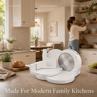 Machine à trancher les aliments électrique professionnelle 150W pour la viande, le pain, le fromage et l'utilisation en cuisine, fabricant direct d'usine