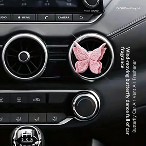 Modern Butterfly Plaster Car Air Conditioning Vent Fragrance <strong>Diffuser</strong> &amp; Floral Interior Accessory JingBo CFK-001 - Product Image 4