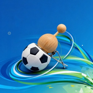Empty 5 ml Football Shape Glass Liquid <strong>Diffuser</strong> Bottles with <strong>Vent</strong> <strong>Clip</strong> for Car Air Freshener Long Lasting Scent - Product Image 5