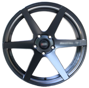 Nouveau OEM Unique cinq rayons <span class=keywords><strong>17</strong></span> <span class=keywords><strong>pouces</strong></span> roue en alliage d'aluminium noir mat pour Honda pour <span class=keywords><strong>BMW</strong></span> série <span class=keywords><strong>1</strong></span> 5x10 0/114.3 PCD 15/33mm roues de voiture - Product Image 1