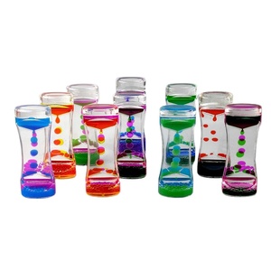 Coloré liquide mouvement barboteur minuterie jouet calme relaxant autisme sablier barboteur minuterie décoration - Product Image 1