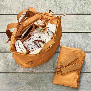 Mochila Pañalera Multibolsillos GZZEST SC-165, Organizador Premium para Recién Nacidos, Cambiador de Cuero Genuino Resistente al Agua - Product Image 3