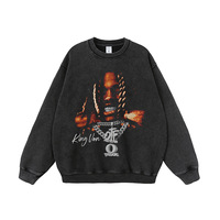 Custom Hip Hop Streetwear Vintage Style Hoodies Sudaderas de alta calidad Heavyweight Hoodie Sweater Hoodies para hombres